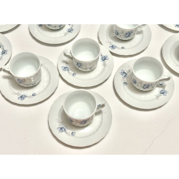 Antique Coffee Set Santa Clara Mah Vigo // Vintage Tableware  Antique Vintage Coffee Tea Set Santa Clara Spain Tableware Cup Saucer Pot Cream